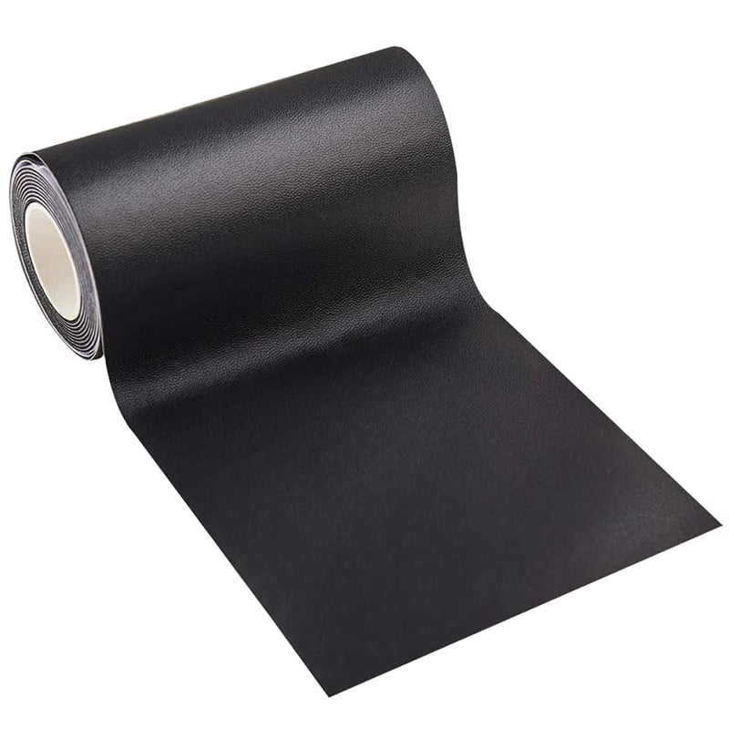 Panngu Öntapadós Bőr Javító Folt Készlet - Kanapé Bútor Autóülés Javítás Fekete 7,6x152cm Erős Ragasztó