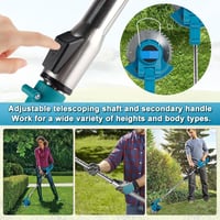 Panthem 4in1 Akkumulátoros Fűnyíró és Szegélynyíró 21V 2000mAh Teleskópos 4