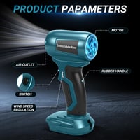 Panthem Mini bežični puhač lišća, kompatibilan s Makita 18V baterijama, 30 m/s, 130 000 okr/min, motor bez četkica, 5 mlaznica, lagan i prenosiv za čišćenje terase, travnjaka, automobila i kampiranja (bez baterije) 7