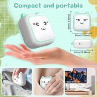Panthem Mini Hordozható Hőnyomtató Okostelefonhoz - Bluetooth Fotónyomtató 13 Papírtekerccsel, Zöld, Android/iOS Kompatibilis, Utazáshoz, Na 5