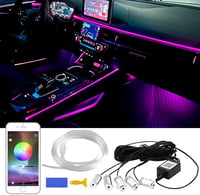 Panthem RGB LED szalag autó belső világítás 6m app vezérlésű neon fény 1