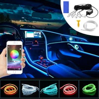 Panthem RGB LED szalag autó belső világítás 6m app vezérlésű neon fény 4