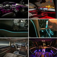 Panthem RGB LED szalag autó belső világítás 6m app vezérlésű neon fény 6