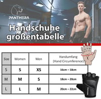 Panthera Ujjatlan Edzőkesztyű - Légáteresztő Bőr Fitnesz Kesztyű Erőnléti Edzéshez, Súlyzózáshoz, Crossfithez és Kerékpározáshoz - Unisex 6