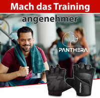 Panthera Ujjatlan Edzőkesztyű - Légáteresztő Bőr Fitnesz Kesztyű Erőnléti Edzéshez, Súlyzózáshoz, Crossfithez és Kerékpározáshoz - Unisex 7