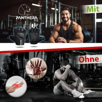 Panthera Ujjatlan Edzőkesztyű - Légáteresztő Bőr Fitnesz Kesztyű Erőnléti Edzéshez, Súlyzózáshoz, Crossfithez és Kerékpározáshoz - Unisex 3