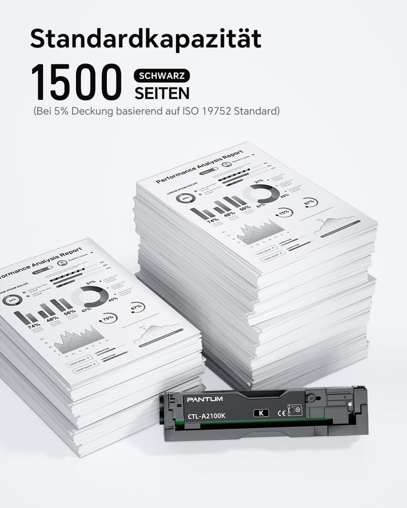 PANTUM CTL-A2100K Eredeti Toner Cartridge CP2100DW CM2100DW Lézernyomtatóhoz 1500 oldal