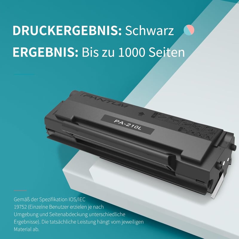 Pantum PA-210 Fekete Eredeti Toner Kazetta - 1600 Oldalas Kapacitás - Kompatibilis P2500W P2502W M6500NW M6550NW M6600NW Lézernyomtatókkal