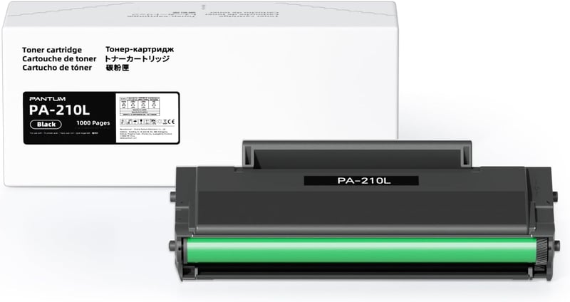 Pantum PA-210 Fekete Eredeti Toner Kazetta - 1600 Oldalas Kapacitás - Kompatibilis P2500W P2502W M6500NW M6550NW M6600NW Lézernyomtatókkal