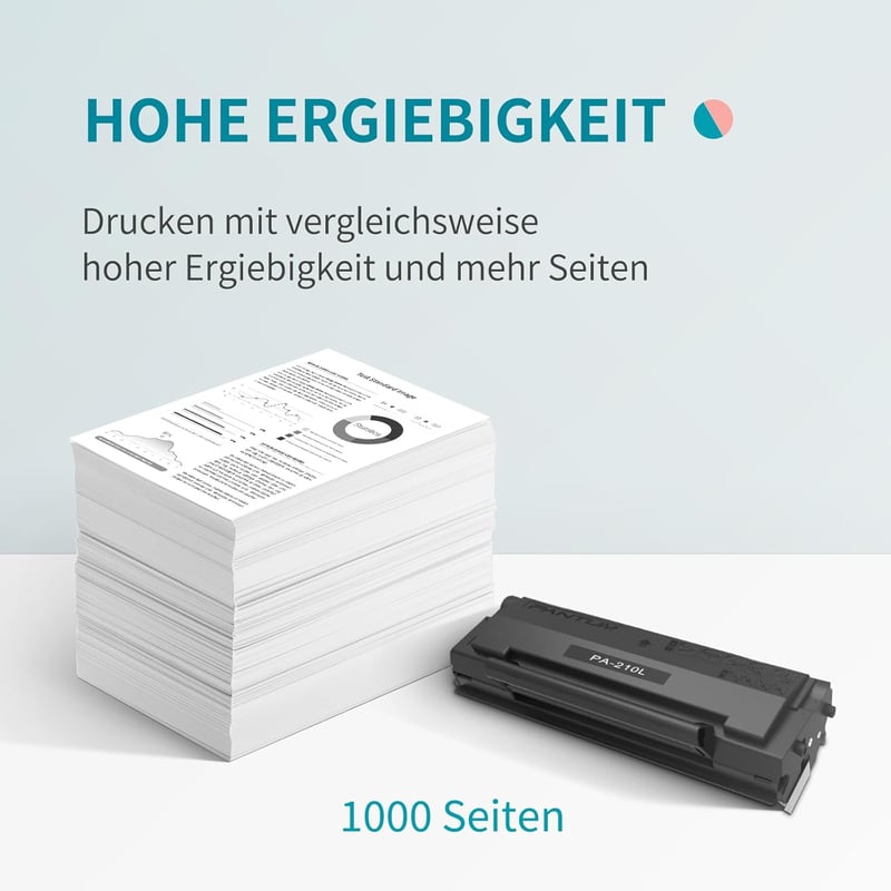 Pantum PA-210 Fekete Eredeti Toner Kazetta - 1600 Oldalas Kapacitás - Kompatibilis P2500W P2502W M6500NW M6550NW M6600NW Lézernyomtatókkal