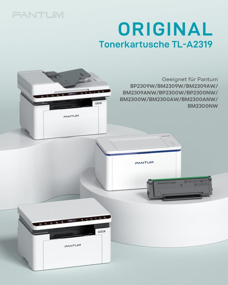PANTUM TL-A2319 fekete toner 1000 oldalhoz BP2309W BM2309W BM2309AW BP2300W BM2300W BM2300AW nyomtatóhoz