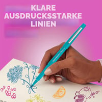 Sada fixiek Paper Mate Flair Candy Pop, stredný hrot (0,7 mm), rôzne farby, balenie 16 ks, na scrapbooking a kreslenie 5