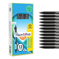 Guľôčkové pero Paper Mate InkJoy 300 RT, stredný hrot 1,0 mm, čierne, vysúvacie, balenie 12 ks 1