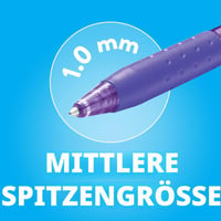 Guľôčkové pero Paper Mate InkJoy 300 RT, stredný hrot 1,0 mm, čierne, vysúvacie, balenie 12 ks 5