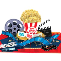 Felicitare Pop-Up papercrush, Card Cadou pentru Bilete la Cinema, Felicitare 3D, Card Cadou pentru Zile de Naștere și Ocazii Speciale 1