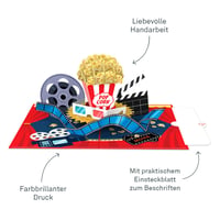 Felicitare Pop-Up papercrush, Card Cadou pentru Bilete la Cinema, Felicitare 3D, Card Cadou pentru Zile de Naștere și Ocazii Speciale 2
