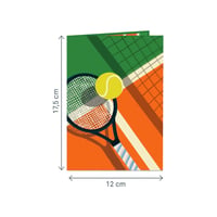 Felicitare Pop-Up papercrush Tenis - Felicitare 3D de zi de naștere cu rachetă de tenis 4