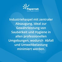 Papierové utierky v kotúči Papernet, 2-vrstvové, balenie 6 ks, modré, 412019 4