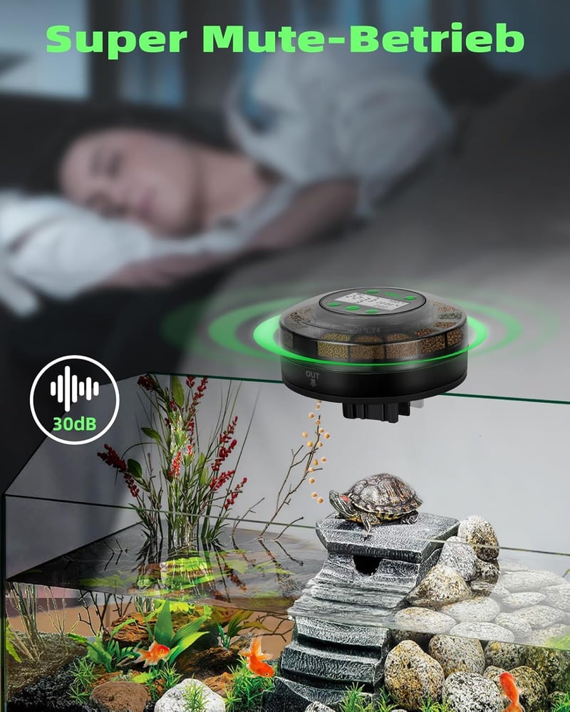 Papettly Automata Haletetõ Akváriumhoz USB Töltéssel és LCD Kijelzõvel