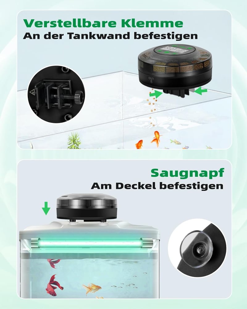 Papettly Automata Haletetõ Akváriumhoz USB Töltéssel és LCD Kijelzõvel