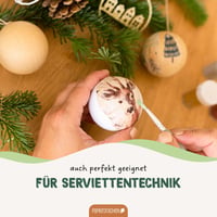 Globuri de Crăciun Papierdrachen de Pictat cu Efect de Papier-Mâché - Decorațiune de Crăciun DIY 2026 - Globuri Albe pentru Brad de Crăciun pentru Activități Creative 5