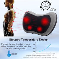Papillon Shiatsu Masszázspárna Melegítéssel Nyak Váll Derék Lábfájdalom Enyhítéshez 4