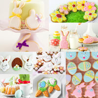 PAPU Set de 8 forme pentru fursecuri de Paște - Oțel inoxidabil, forme de iepuraș, pui, ou, floare pentru copt, fondant 5