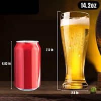 Sada pohárov na pšeničné pivo ParaCity 420 ml – 2 ks pohárov na pivo Weizenbier – Darček pre mužov 2