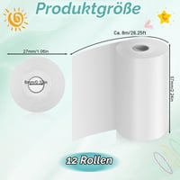 Parastar Hőpapír Tekercs Gyerek Kamerákhoz és Mini Nyomtatókhoz – 57 mm, 12 db 2
