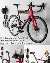 Suport de perete din lemn pentru biciclete PARAX Gear-Rack - mărimea M, 60 cm, set de 2 bucăți 6