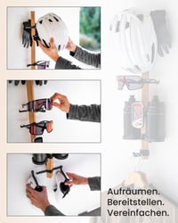 Suport de perete din lemn pentru biciclete PARAX Gear-Rack - mărimea M, 60 cm, set de 2 bucăți 4