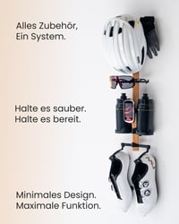 Suport de perete din lemn pentru biciclete PARAX Gear-Rack - mărimea M, 60 cm, set de 2 bucăți 2