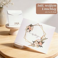 Card Cadou pentru Bani de Nuntă PARBOOLY, Felicitare de Nuntă din Lemn pentru Mire și Mireasă, Cadou de Nuntă din Lemn 4