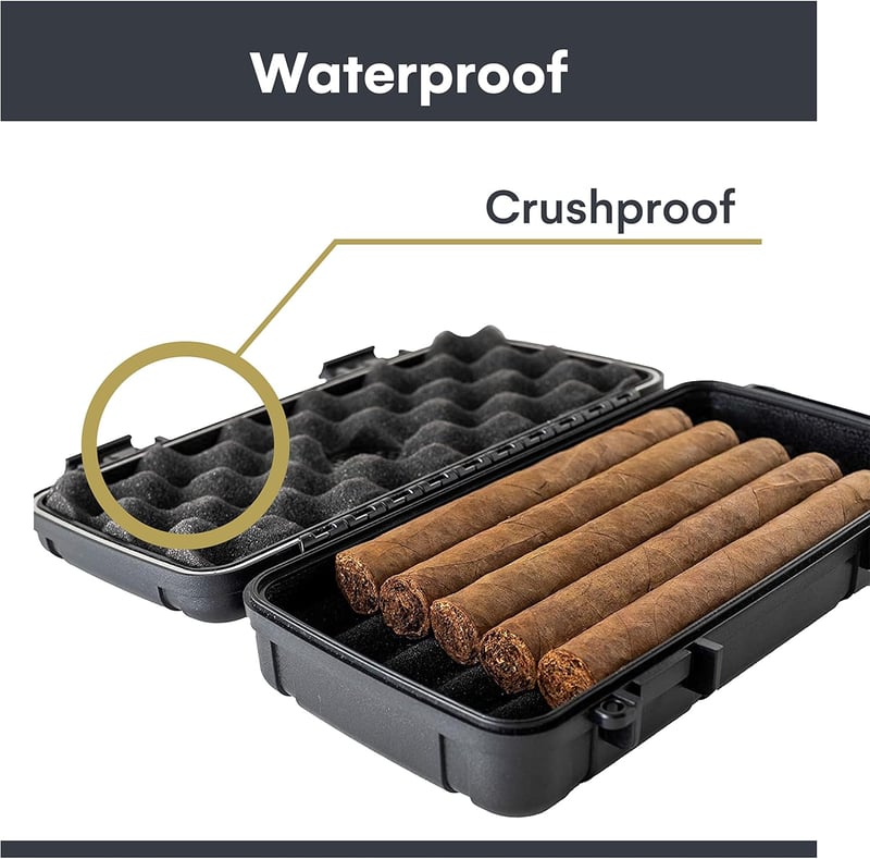Pardo Cigar utazási humidor beépített párásítóval, légmentesen záródó szivar tároló
