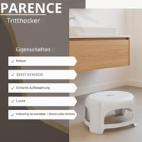 PARENCE Protišmyková plastová stolička 32x27,5x18,5 cm – Multifunkčný schodík do kuchyne, kúpeľne, záhrady – Náhodná farba 2