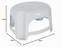 PARENCE Protišmyková plastová stolička 32x27,5x18,5 cm – Multifunkčný schodík do kuchyne, kúpeľne, záhrady – Náhodná farba 7