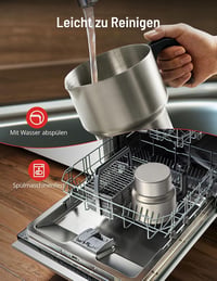 PARIS RHÔNE 4 az 1-ben elektromos tejhabosító - 500 ml, indukciós, mosogatógépben mosható 5