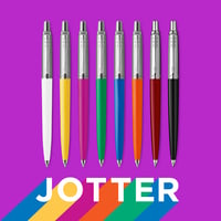 Guľôčkové pero Parker Jotter Originals klasické čierne so stredným hrotom a modrým atramentom 5