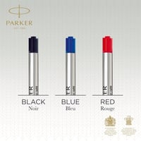 Rezervă pentru pix Parker Quinkflow - Cerneală albastră - Vârf mediu - Pachet de 6 bucăți 6