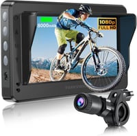 PARKVISION Kerékpár Tolatókamera 4,3" AHD 1080P Monitorral - 8000 mAh Akkumulátor, Éjjellátó Funkció, Univerzális Bicikli Visszapillantó Tük 1