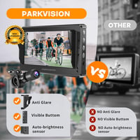 PARKVISION Kerékpár Tolatókamera 4,3" AHD 1080P Monitorral - 8000 mAh Akkumulátor, Éjjellátó Funkció, Univerzális Bicikli Visszapillantó Tük 2