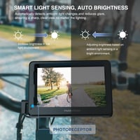 PARKVISION kerékpár tolatókamera készlet HD 1080P éjjellátóval, 10000 mAh, 16-38 mm kormányra 5