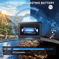 PARKVISION kerékpár tolatókamera készlet HD 1080P éjjellátóval, 10000 mAh, 16-38 mm kormányra 3