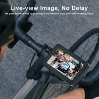 PARKVISION Kerékpár Visszapillantó Kamera 4.3" AHD 1080P LCD Monitorral - 360° Forgatható Tükör Éjjellátóval Országúti és Hegyi Biciklikhez 5