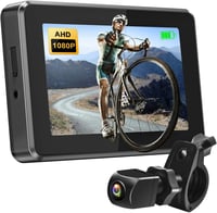 PARKVISION Kerékpár Visszapillantó Kamera 4.3" AHD 1080P LCD Monitorral - 360° Forgatható Tükör Éjjellátóval Országúti és Hegyi Biciklikhez 1