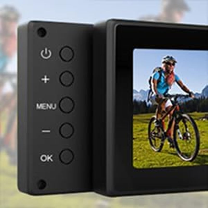 PARKVISION Kerékpár Visszapillantó Kamera 4.3" AHD 1080P LCD Monitorral - 360° Forgatható Tükör Éjjellátóval Országúti és Hegyi Biciklikhez