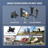 PARKVISION Kerékpár Visszapillantó Tükör 4.3" Monitor 1080P Éjszakai Látással 5