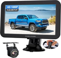 PARKVISION Tolatókamera éjjellátóval, 7 hüvelykes LCD monitor, 12V-24V, lakóautó, lakókocsi, teherautó 1