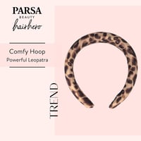 PARSA Beauty Comfy Hoop Leopatra Leopárd Mintás Hajpánt Női 2
