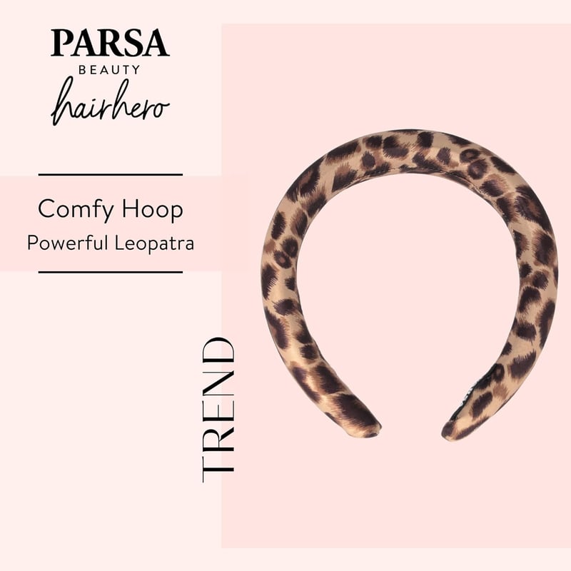 PARSA Beauty Comfy Hoop Leopatra Leopárd Mintás Hajpánt Női
